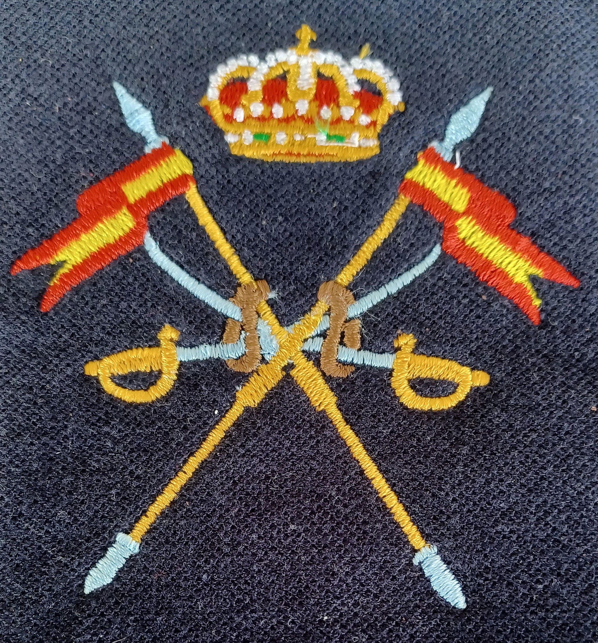 Bordado emblema Caballería Española polo