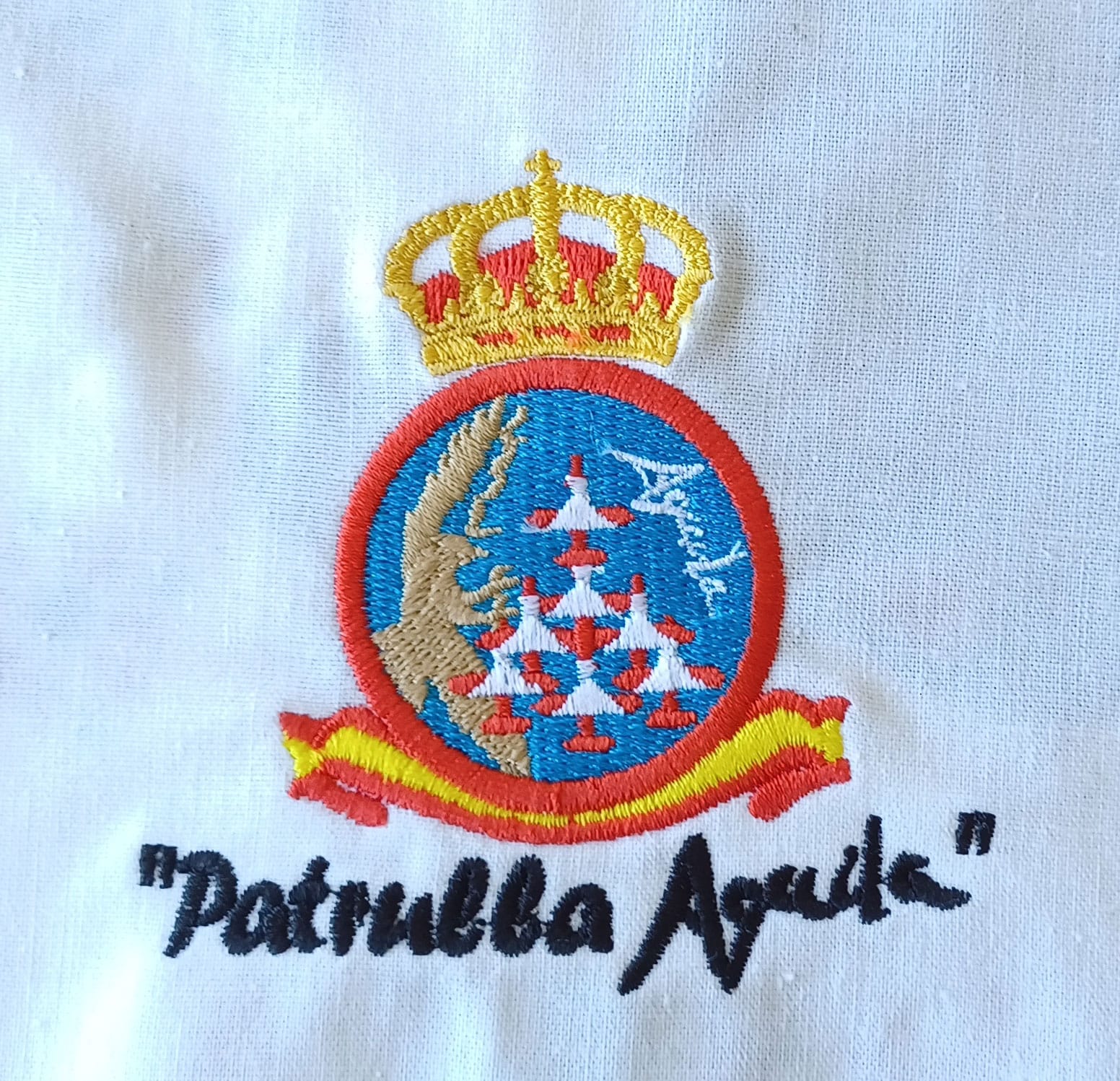 Bordado Patrulla Águila blanco