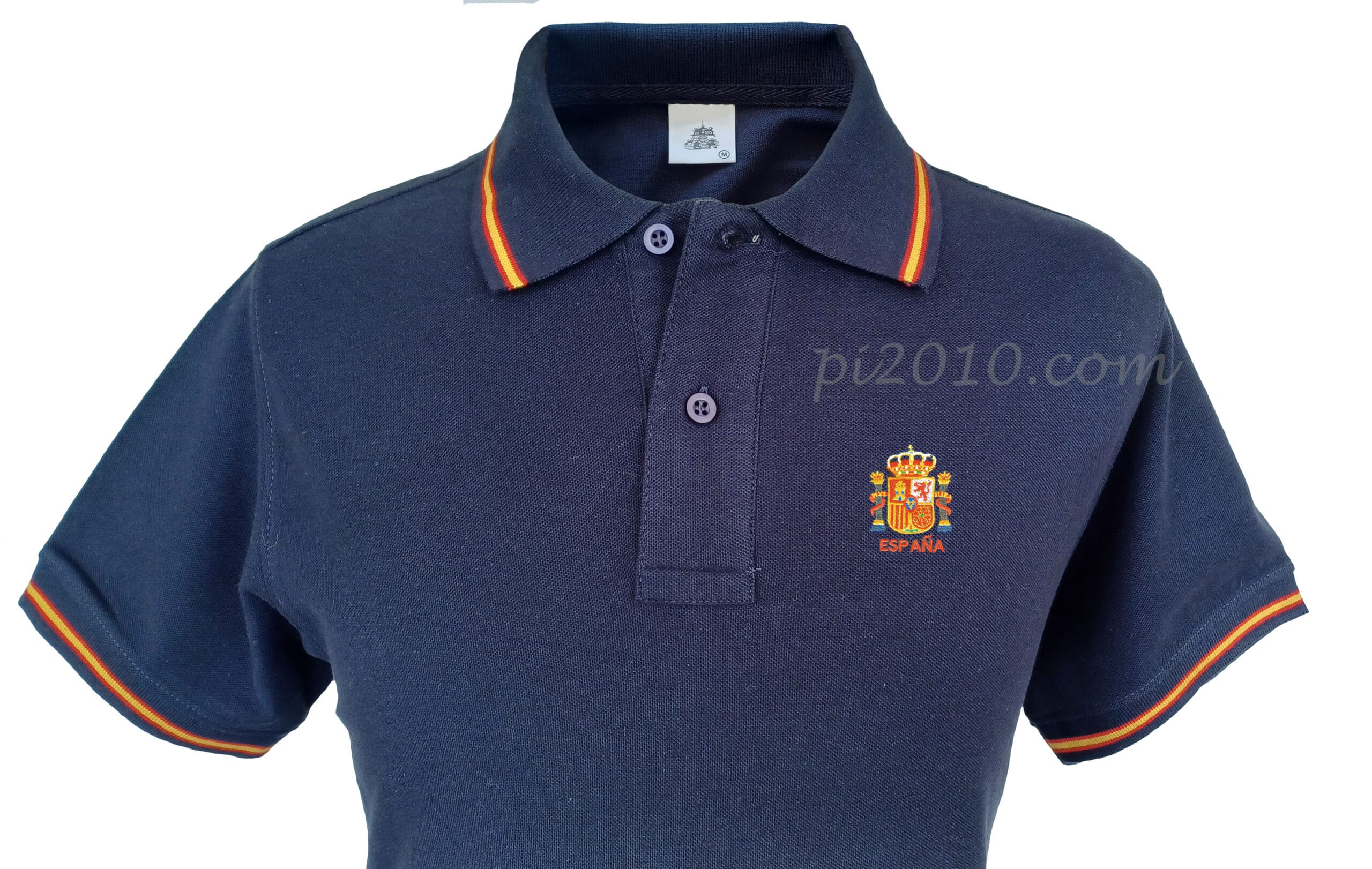 Polo Escudo Constitucional marino, detalle