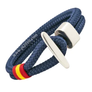 Pulsera amarre marino bandera de España vista lateral
