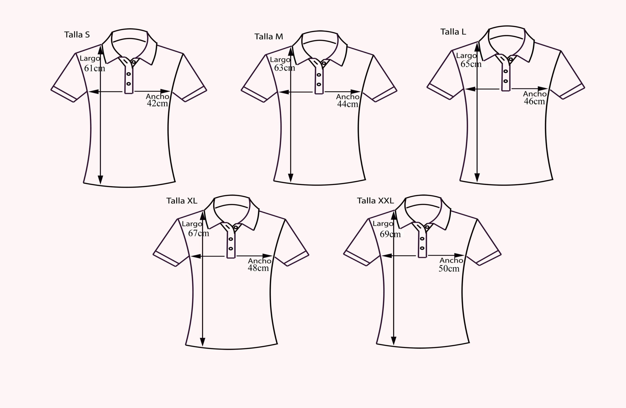 Polo rosa mujer con bandera de España en cuello y mangas - Imagen 4