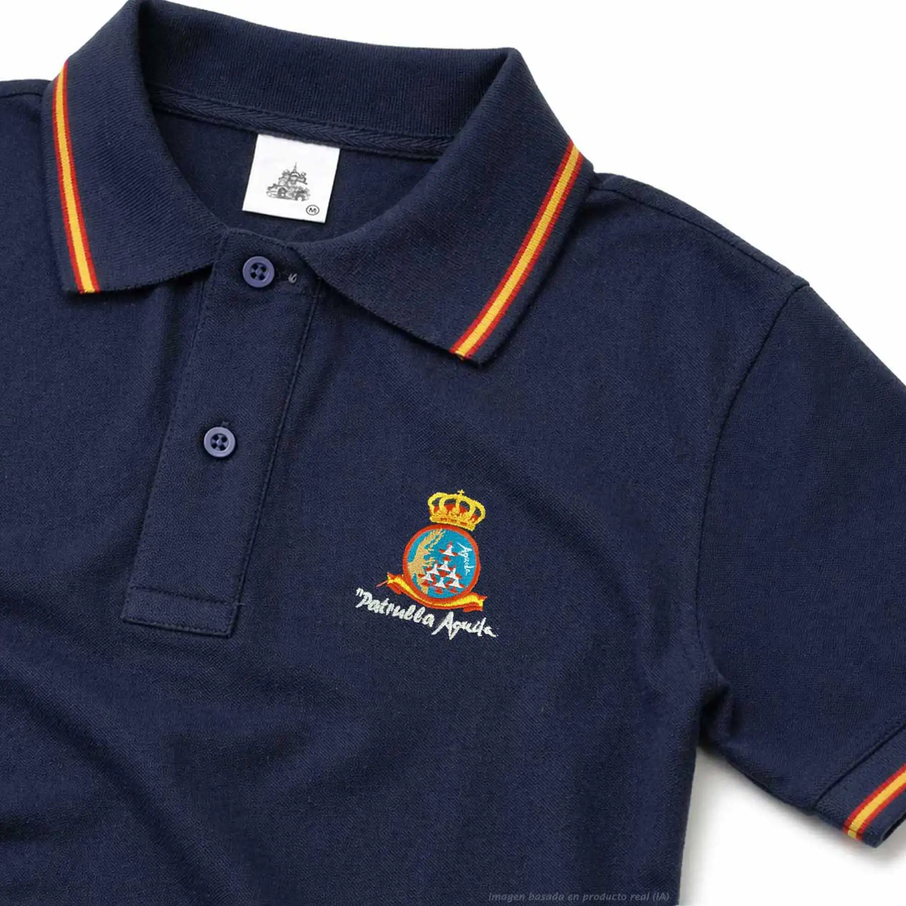 polo patrulla aguila marino vista completa con bandera de España