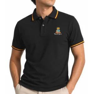 polo negro patrulla aguila hombre elegante
