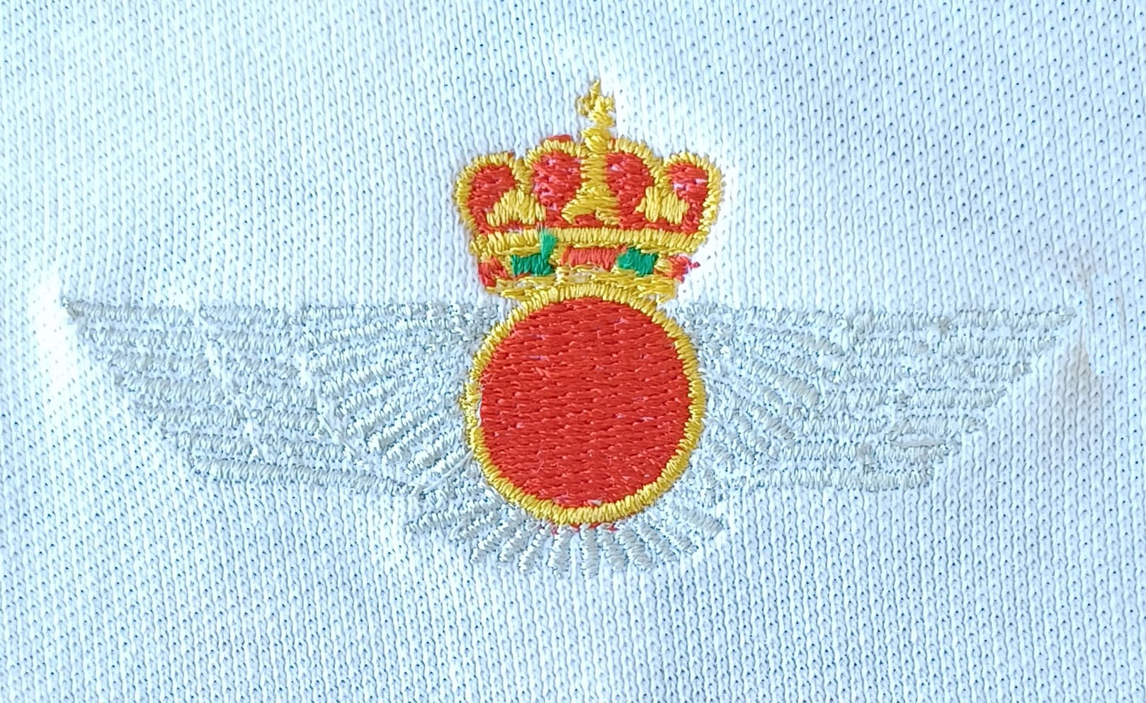 Bordado Ejército del Aire blanco