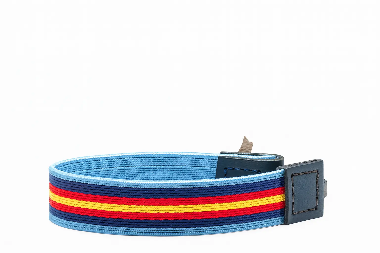 Pulsera celeste España marino vista lateral