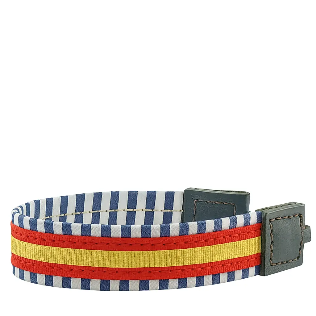 Pulsera rayas marino España vista lateral