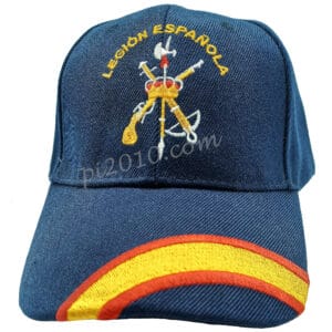 Gorra azul marino Legión con bandera de España