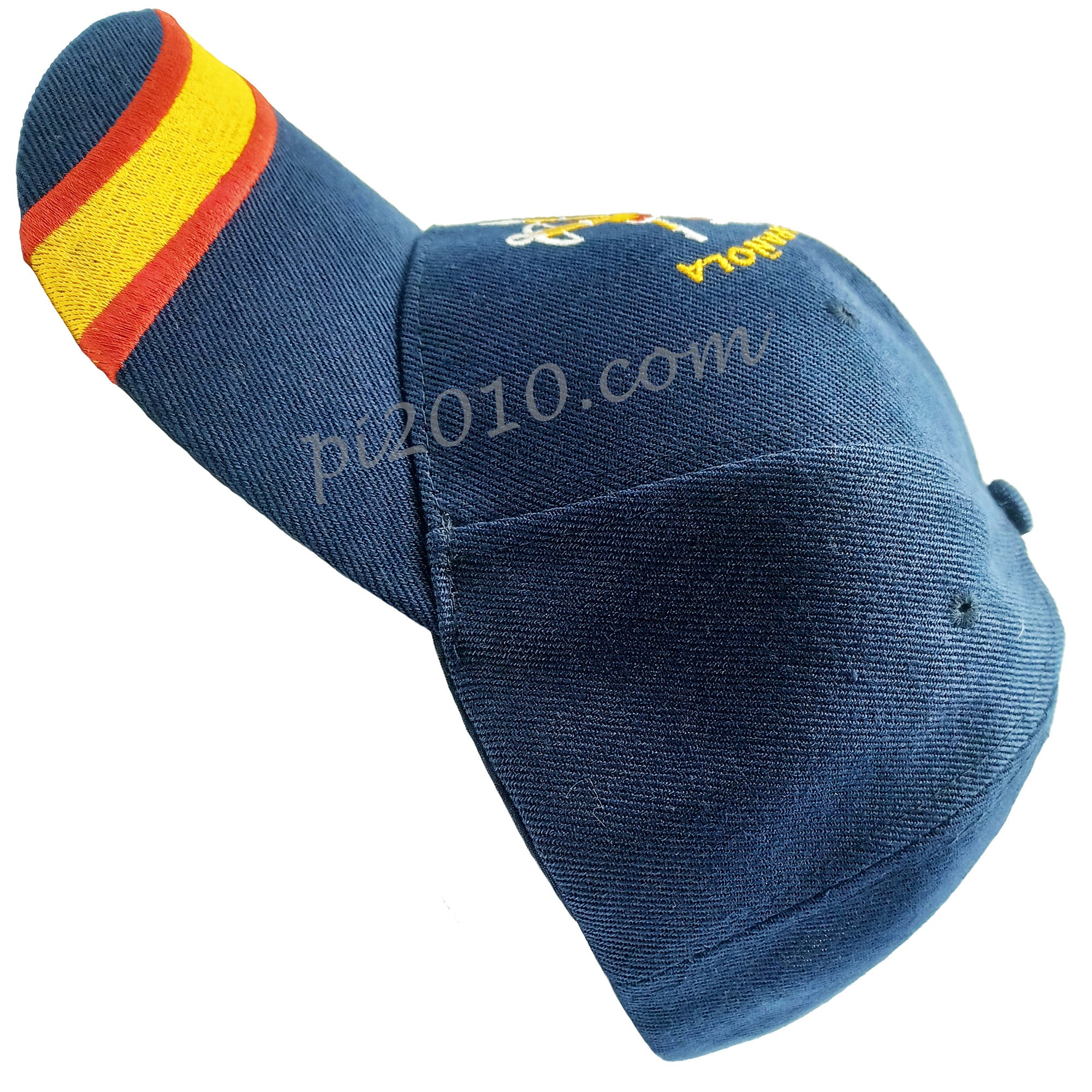 Vista lateral gorra marino Legión con bandera de España