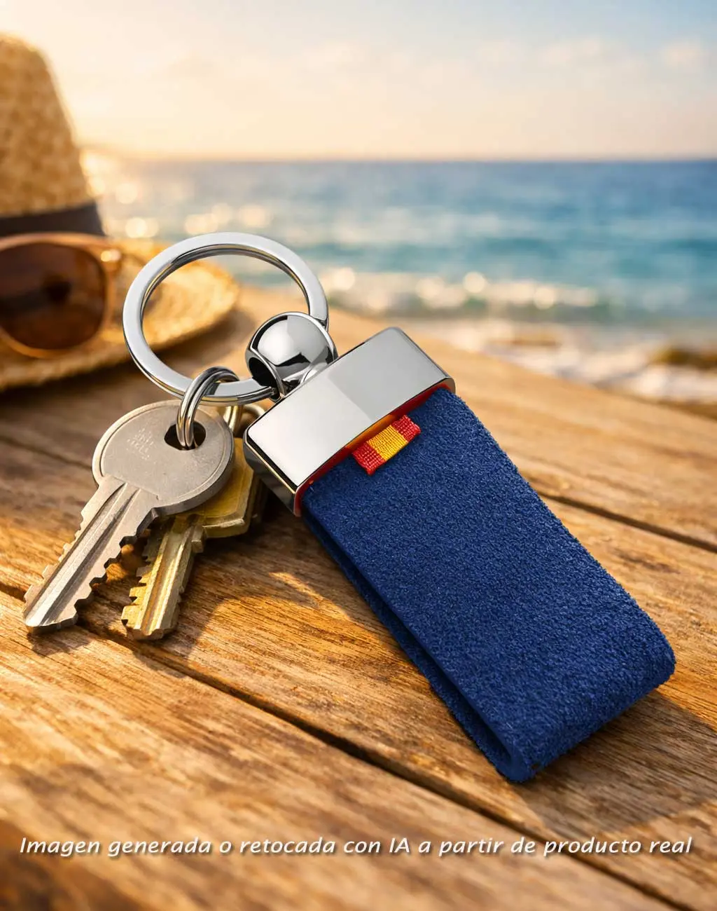 Llaveros con bandera de España para llaves y coche